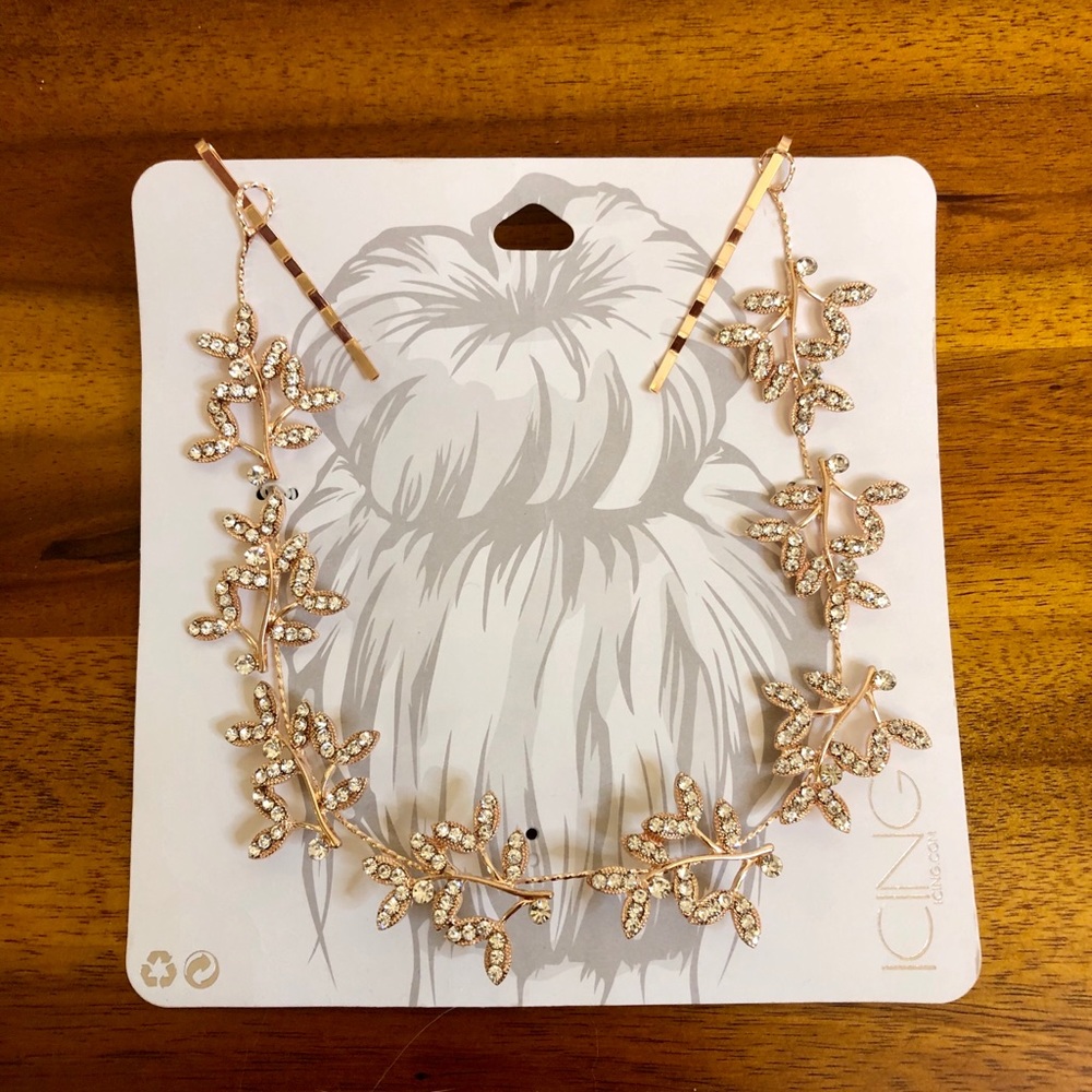 Rose Gold Hair Piece